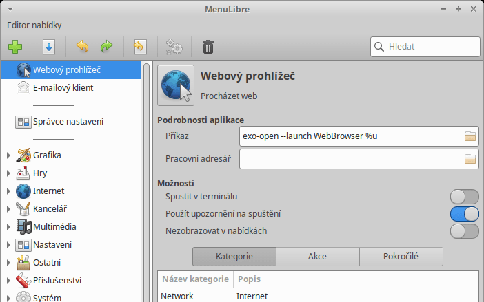 Editor nabídky – MenuLibre