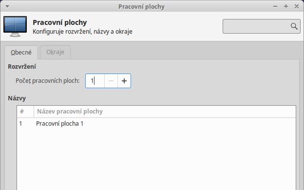 Pracovní plochy